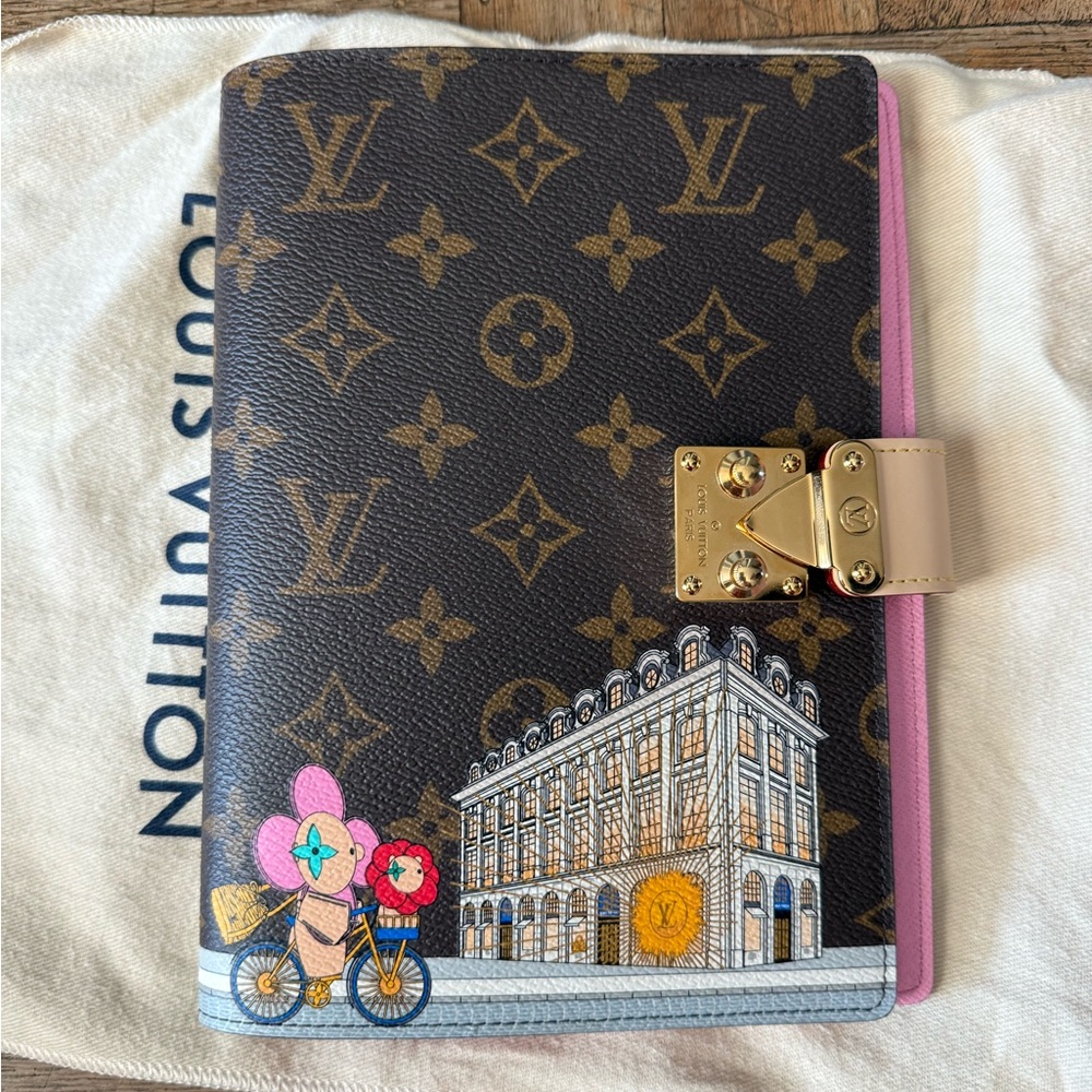 Louis Vuitton Monogram Canvas with Gold and Pink Accents